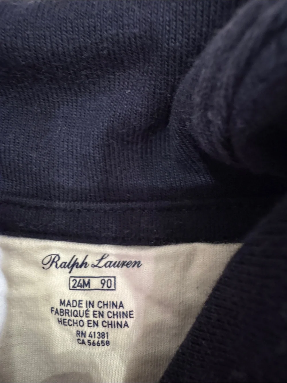 Ralph Lauren Boys 24M Striped Shawl Collar Sweater & Pants Set